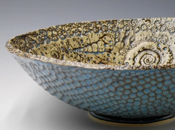 その他 ephelis bowl Blue Fossil Bowl — Valerie Seaberg Studio